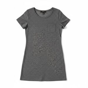 Duluth Trading Gray Short Sleeve Pocket T-Shirt Dress Women’s Size Medium